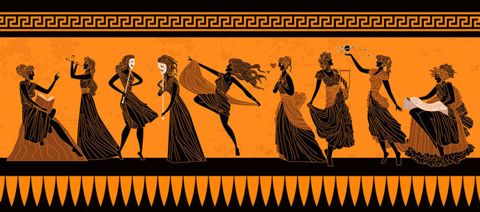 336 front700 Greek Muses Thalia Cleo DP matintheworld